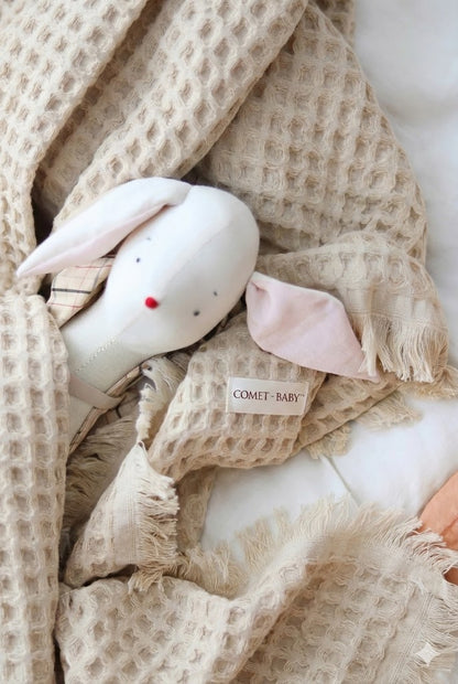 CometBaby™ %100 Pamuk Müslin Waffle Battaniye